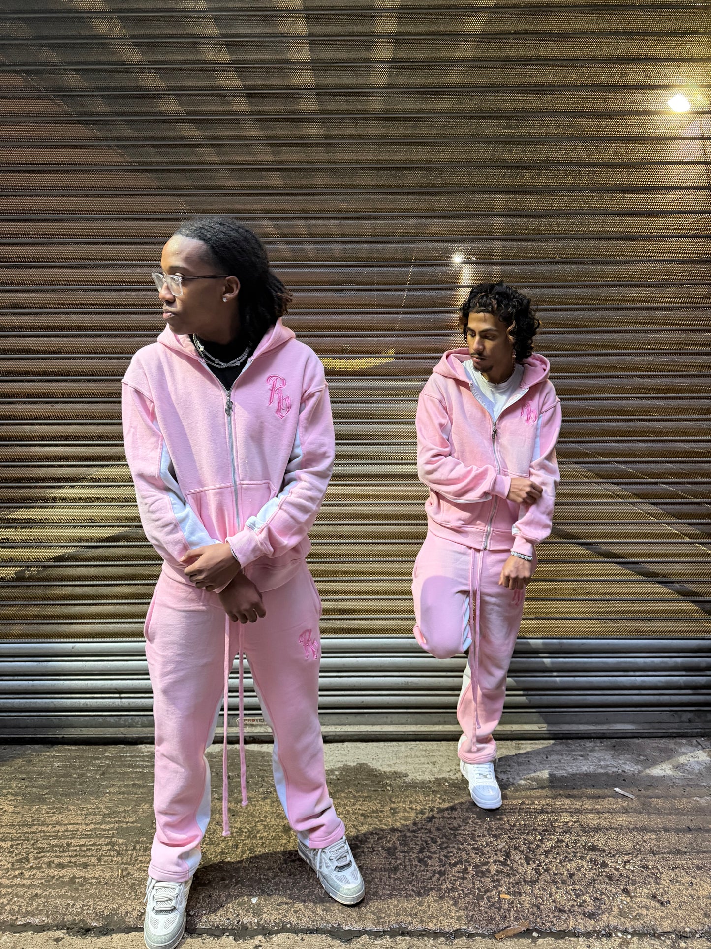 PINK ACID WASH TRACKSUIT